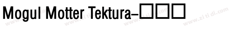 Mogul Motter Tektura字体转换